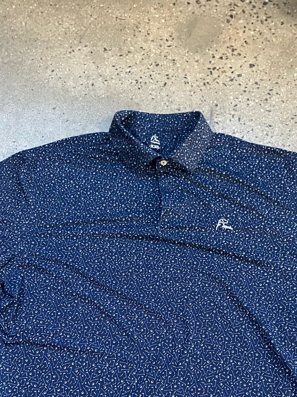 Rhoback Admiral Navy The Mulligan Men’s Short Sleeve Performance Polo XXL - Picture 12 of 15